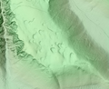 Zádielské hradisko - Snímka z mapovania povrchu LIDAR-om